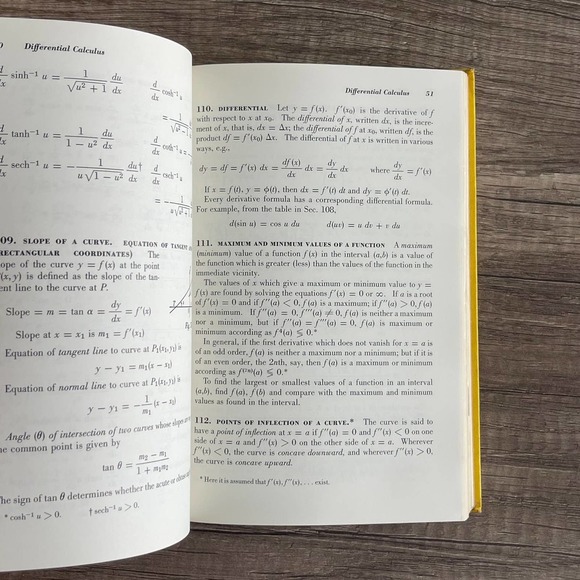 HANDBOOK OF MATHEMATICAL TABLES AND FORMULAS by RICHARD BURINGTON [VINTAGE 1965] - Picture 10 of 13